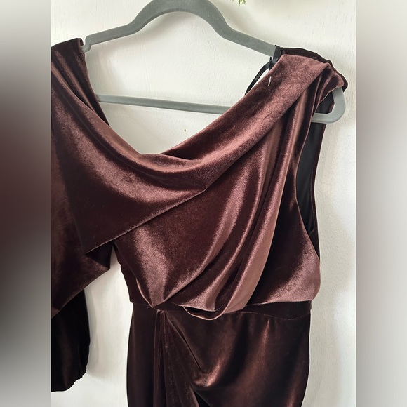 NWOT ASOS | Chocolate Velvet Dress - Picture 11 of 13